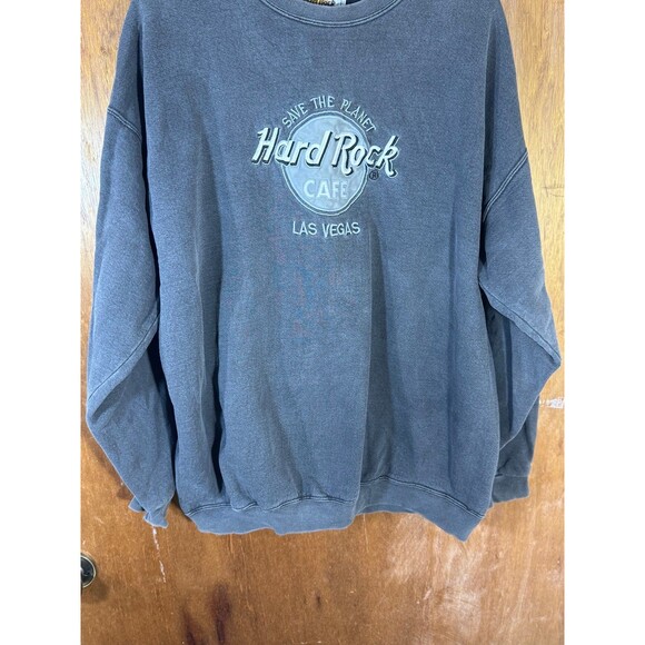 Vintage Hard Rock Cafe Las Vegas Nevada Save The Planet Crewneck Sweater XL‎ USA - Picture 3 of 8